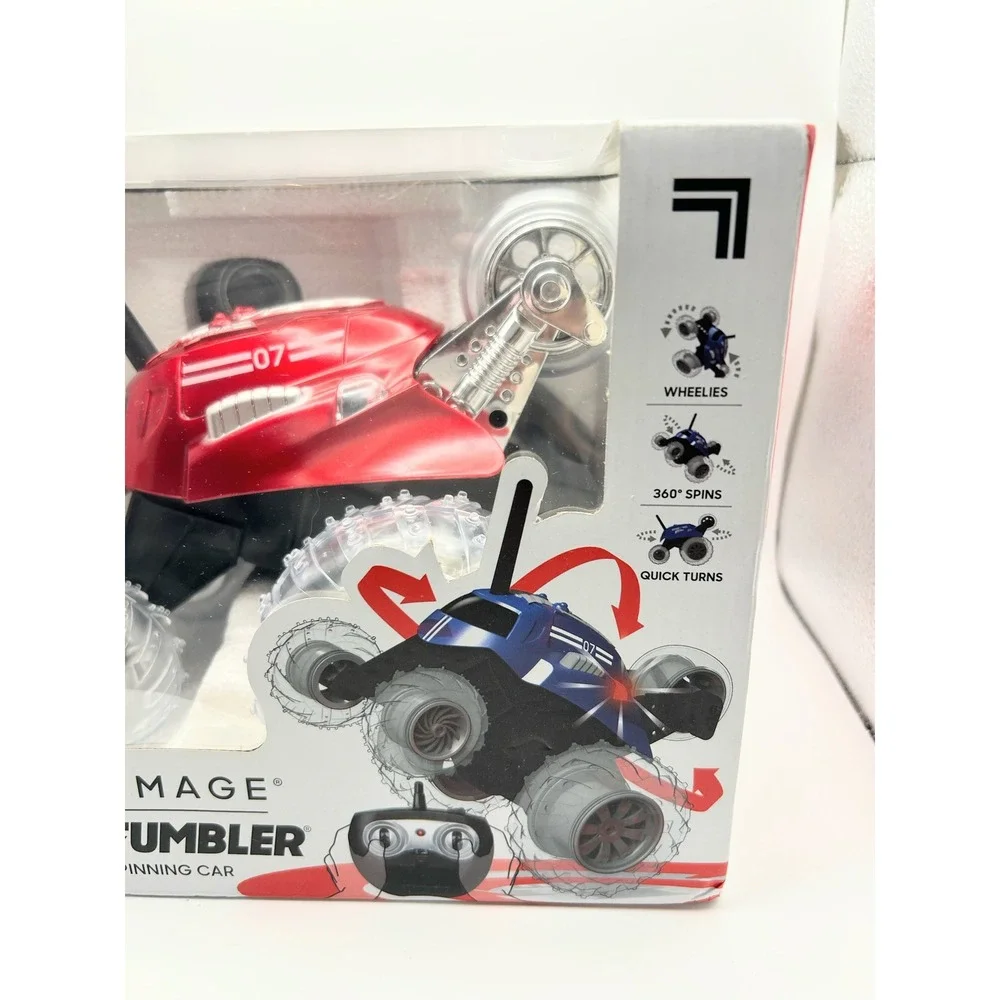 Sharper Image Thunder Tumbler RC 360 Spinning Car Red 49MHz Wheelie Stunt Toy